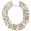Image 2 : Silver Tone Bib Choker, Earrings