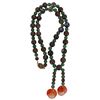 Image 1 : Chinese Hardstone Jade Cloisonne Bead Necklace