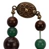 Image 3 : Chinese Hardstone Jade Cloisonne Bead Necklace