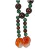 Image 5 : Chinese Hardstone Jade Cloisonne Bead Necklace