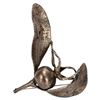 Image 1 : Modernist Figural Silver Plated Pomegranate Brooch