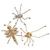 Image 2 : .Figural Jeweled Insect Bug Brooch Lot
