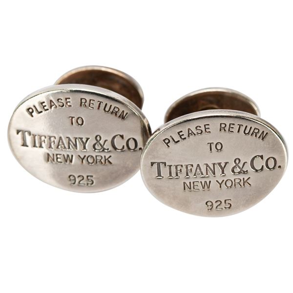 Tiffany & Co. Return To Sterling Oval Cufflinks