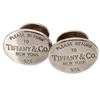 Image 1 : Tiffany & Co. Return To Sterling Oval Cufflinks