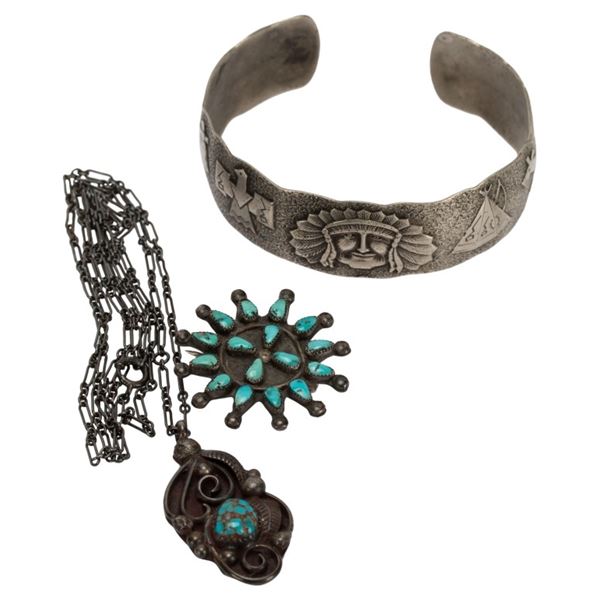 Native American Silver Jewelry Lot
