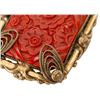 Image 5 : Art Deco Czech Carved Glass Pendant Necklace