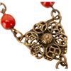Image 6 : Art Deco Czech Carved Glass Pendant Necklace
