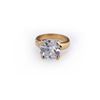 Image 1 : 18K Yellow Gold & Moissanite Ring