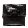 Image 1 : Chanel Vintage Black Leather CC Backpack