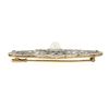 Image 5 : Antique Edwardian 18k & Platinum Pearl 3.6 ctw Old Cut Diamond Milgrain Pin Broo
