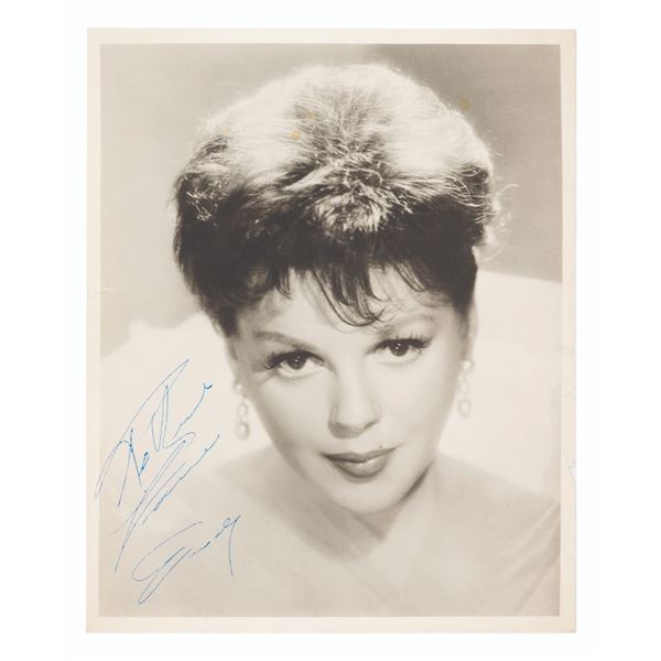 A Judy Garland Signed Headshot.