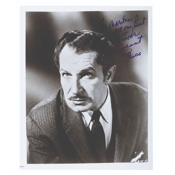 A Signed Vincent Price Headshot.