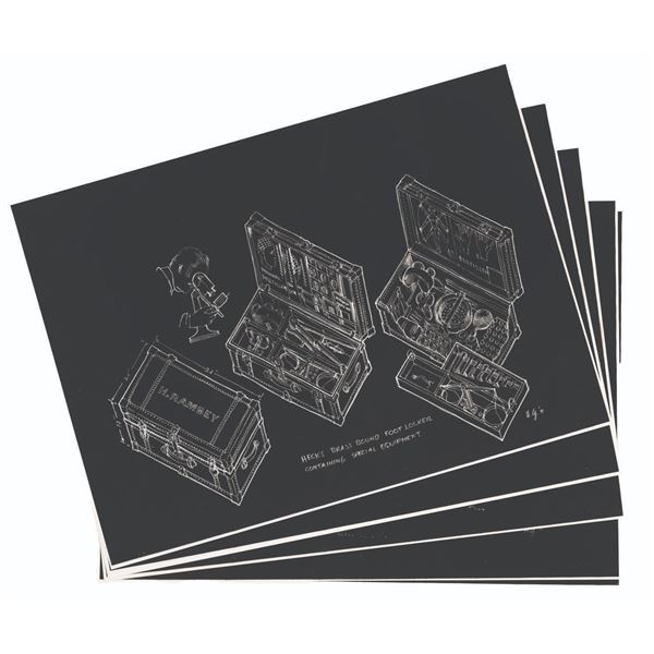 A Collection of Harper Goff "Hec Ramsey" Concept Prints.