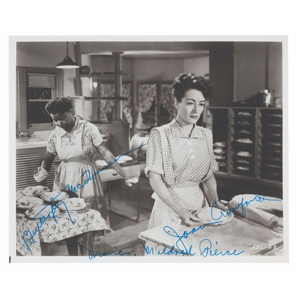 A Signed Photo of Joan Crawford and Butterfly McQueen.