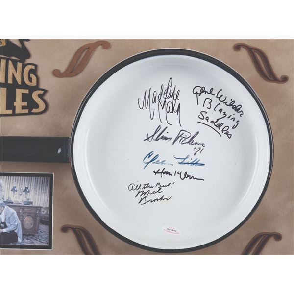 A "Blazing Saddles" Multi-Signed Frying Pan Display.