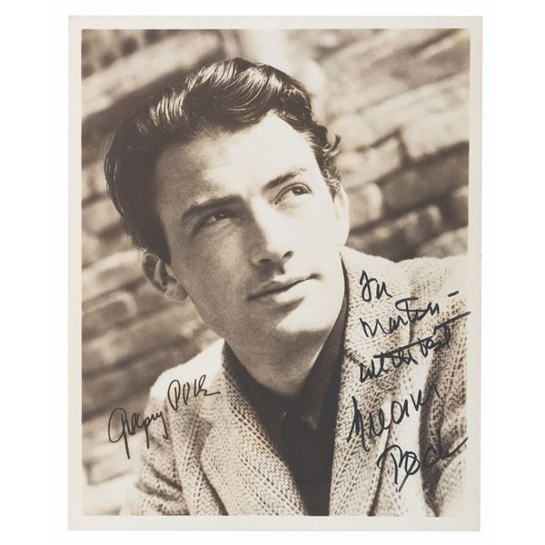 A Gregory Peck Signed Headshot.