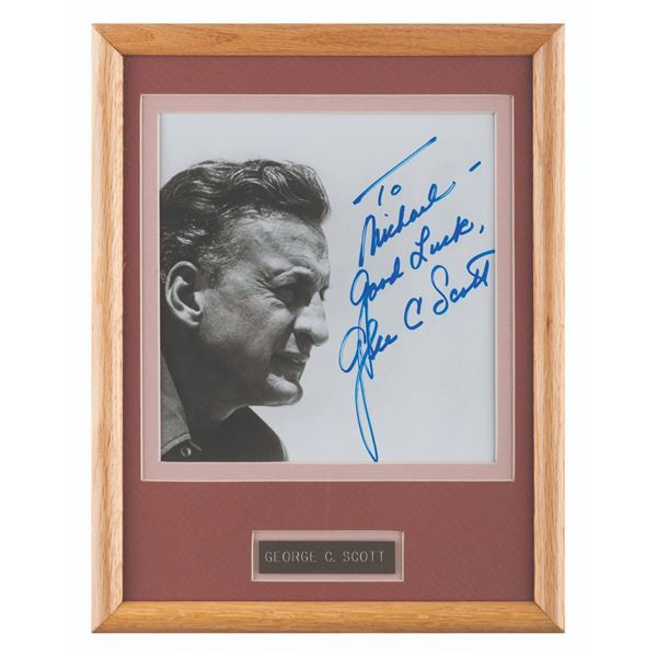 A Signed Photo of George C. Scott.