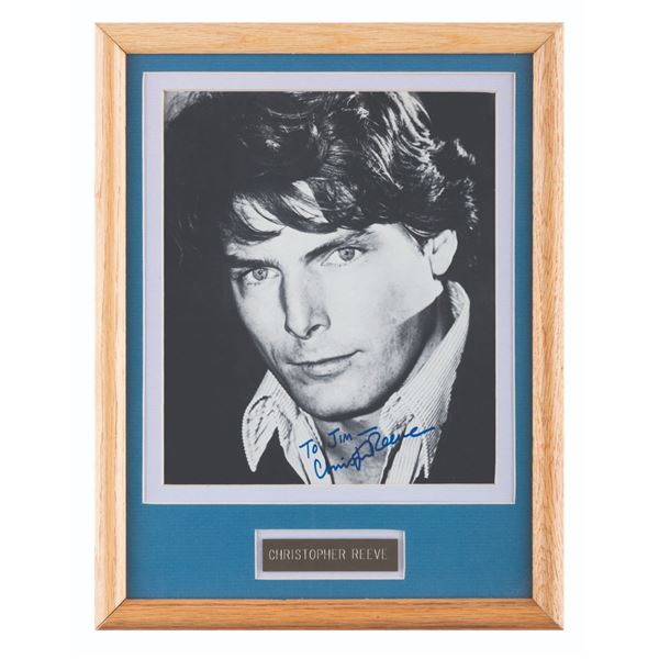 A Signed Christopher Reeve Headshot.