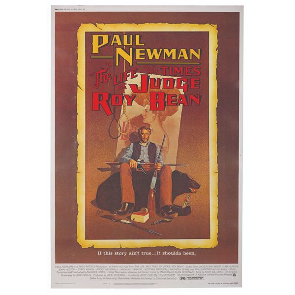 A "The Life and Times of Judge Roy Bean” Bus Stop Poster.