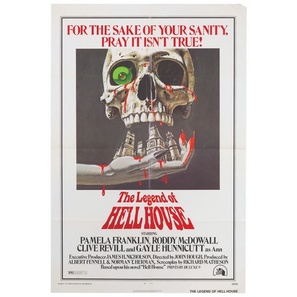 A "The Legend of Hell House" One-Sheet Poster.