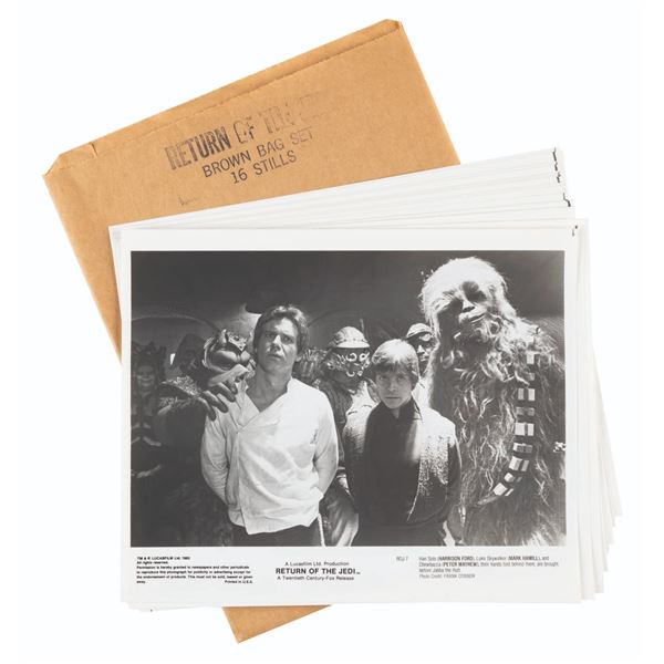 A Brown Bag Set of "Return of the Jedi" Publicity Stills.
