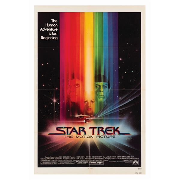 A "Star Trek: The Motion Picture" One-Sheet Poster.