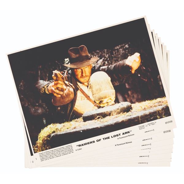 A Set of "Raiders of the Lost Ark" Lobby Cards.