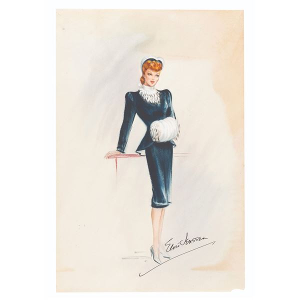 An "I Love Lucy" Lucille Ball Costume Design.