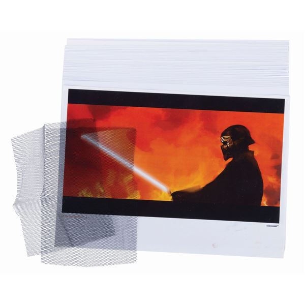 Kylo Ren Visor Sample Fabric and Star Wars Concept Prints.