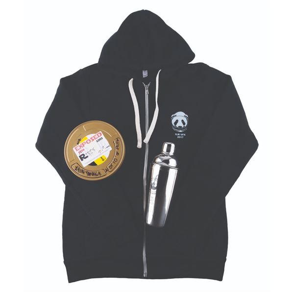 A Collection of "The Last Jedi" Crew Gifts & Film Canister.