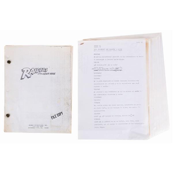 A "Raiders of the Lost Ark" File Copy Script with Spanish Translation Sheets.