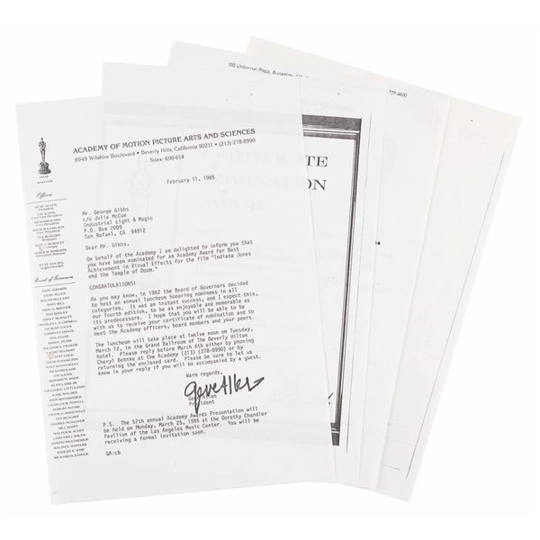 Four Pages of George Gibbs Award-Related Photocopies.