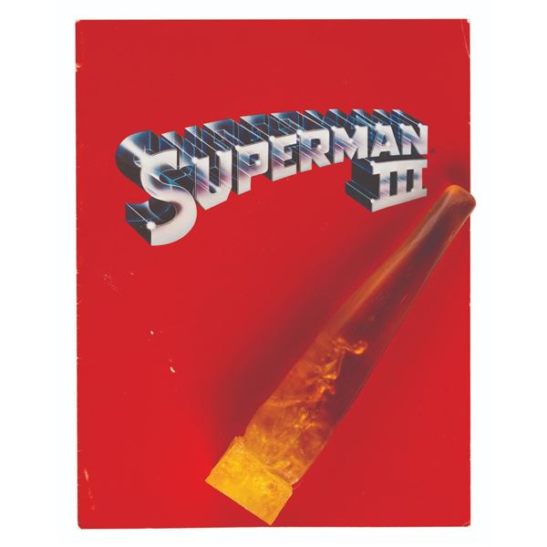 A "Superman” Crystal Prop and a "Superman III” Program.