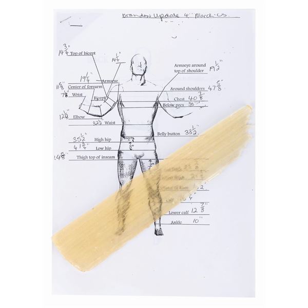 A ”Superman Returns” Crystal Prop and Wardrobe Document.