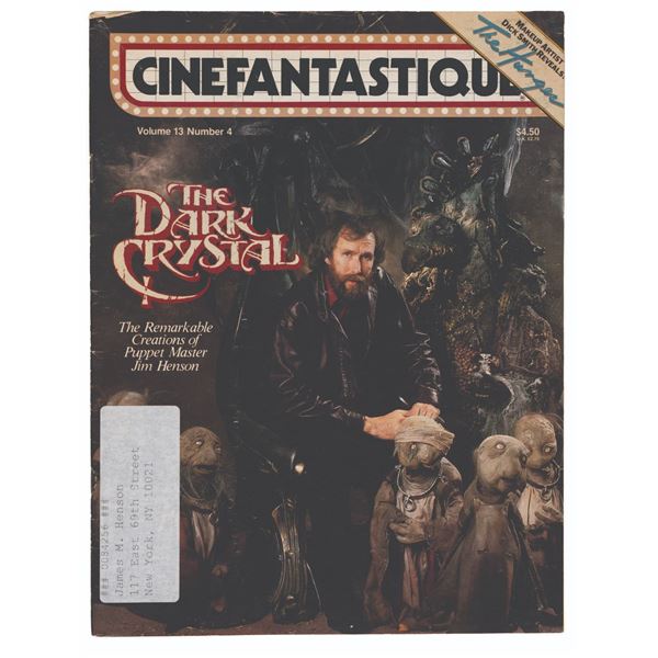 A Cinefantastique Magazine from Jim Henson’s Personal Collection.
