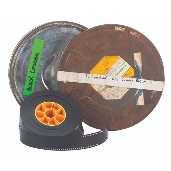 A Pair of "Conan the Barbarian" 35mm Film Cans.