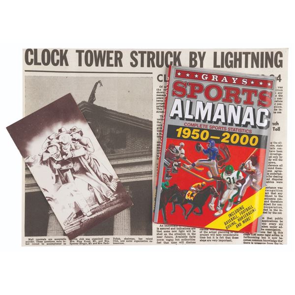 A "Back to the Future Part III" Foreign Premiere Invitation and Props