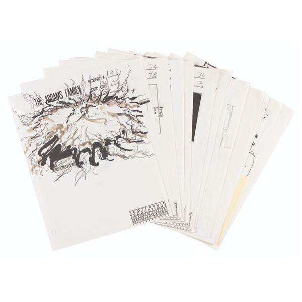 Storyboard Pages from "The Addams Family.”