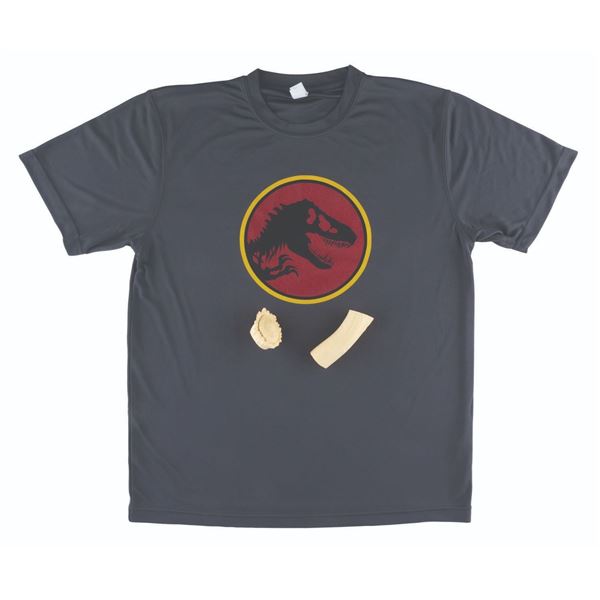 "Jurassic Park III” Bone Castings and a "Jurassic World Dominion” Crew Shirt.