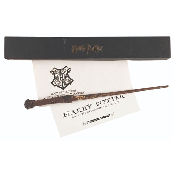 A "The Chamber of Secrets” Japanese Gift Wand and Ticket.