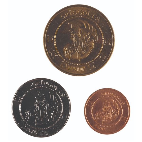 Three Prop Coins from Gringotts Bank.