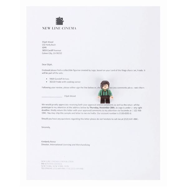 Elija Wood’s Lego Prototype Frodo Minifigure.