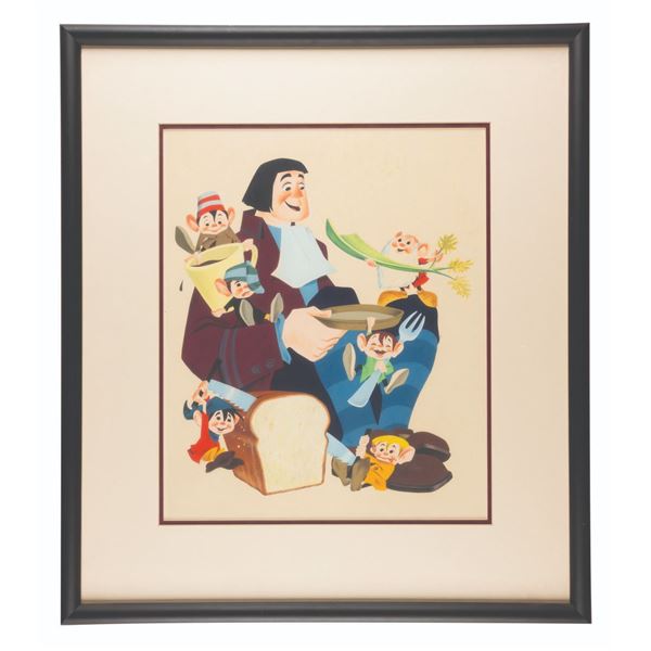 The Original Cover Illustration for "The Little People and The Giant.”