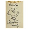 Image 1 : More Peanuts Signed with a Sketch by Charles Schulz.