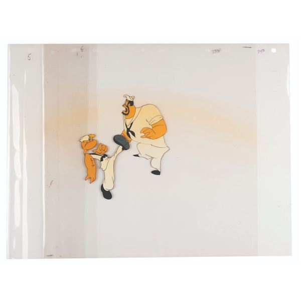 A Popeye and Bluto Production Cel.