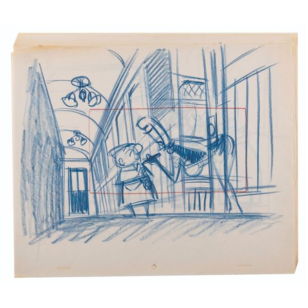 A Set of 7 Production and Model Drawings from "Magoo Express.”