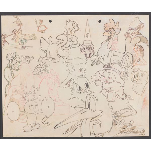 A Charles Mintz Studio Publicity Drawing.