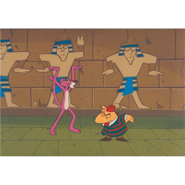 A "Pink Panther" Production Cel & Drawings.