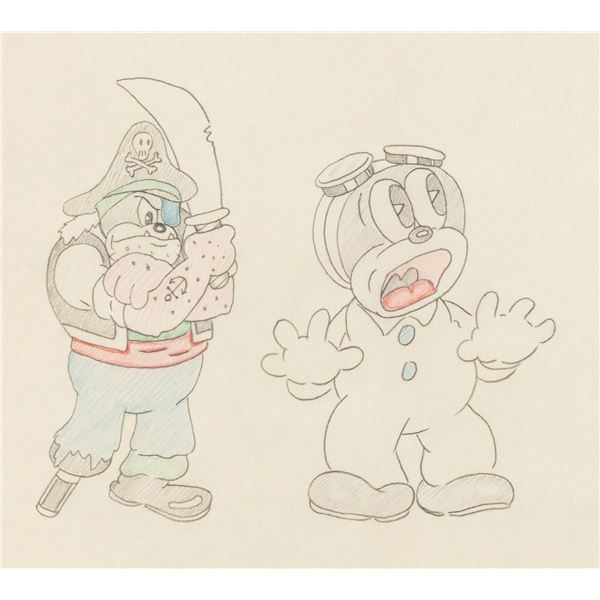 A Beans "The Phantom Ship" Production Drawing.