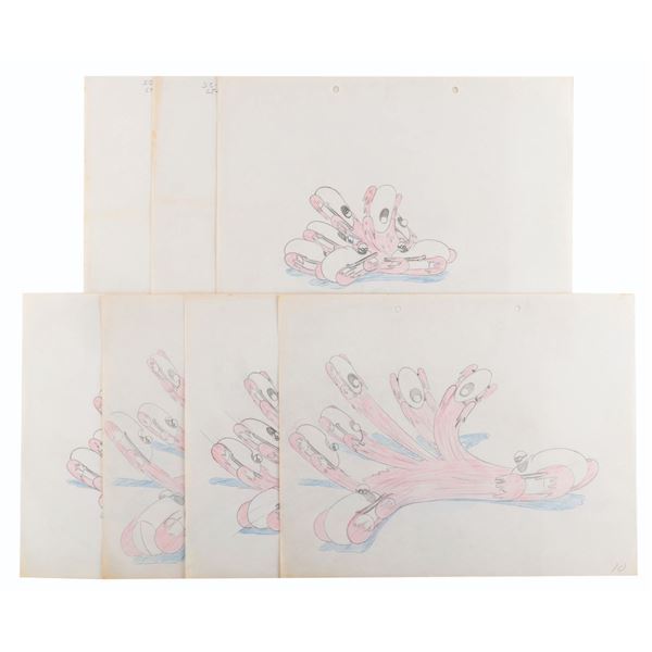 A Set of Production Drawings from "Porky’s Road Race.”